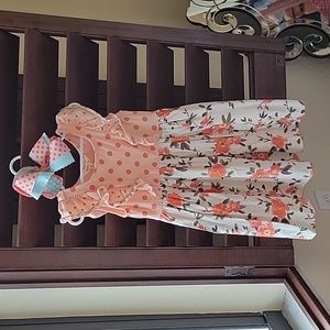 Matilda jane dress with matching hair bow